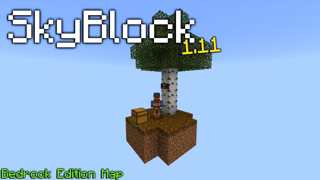 Minecraft: SkyBlock 1.11 Bedrock Edition Map