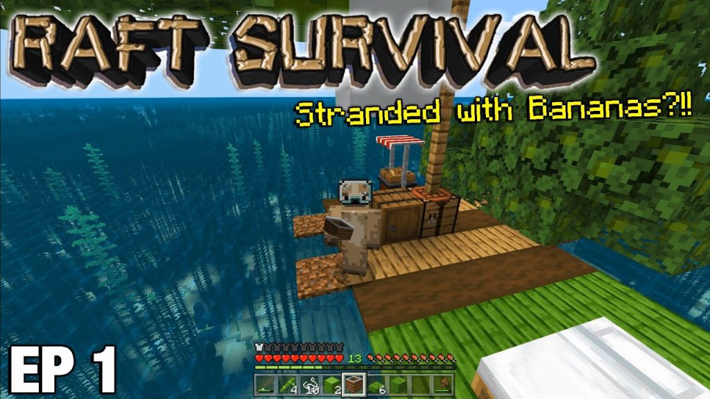 "Raft Survival" Let's Play #1 [MCPE]