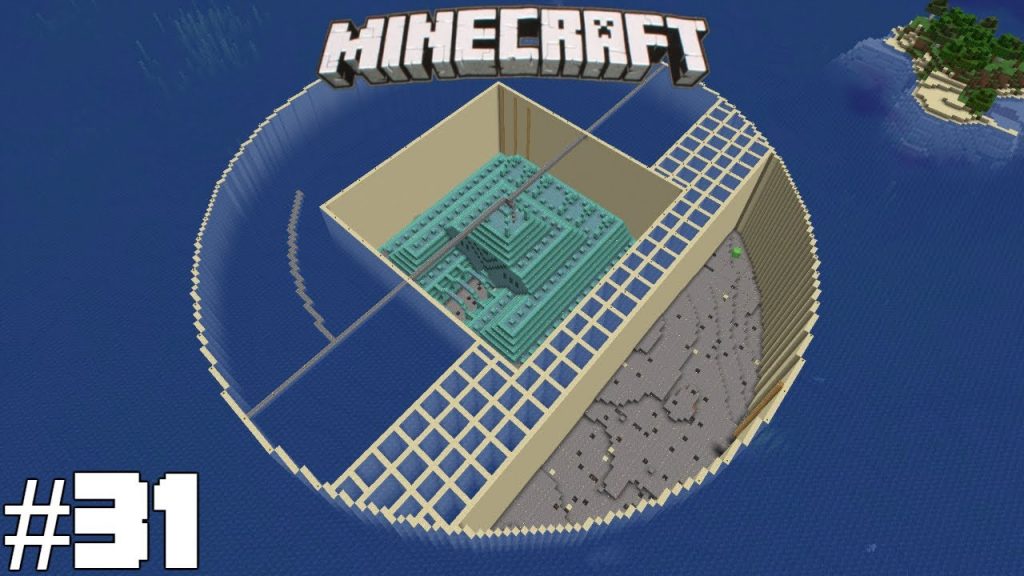 Draining Ocean Monument (Part 2/3) - Minecraft Survival Island Timelapse S6E31