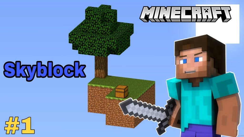 I Spawned on a skyblock island. Minecraft Skyblock#1