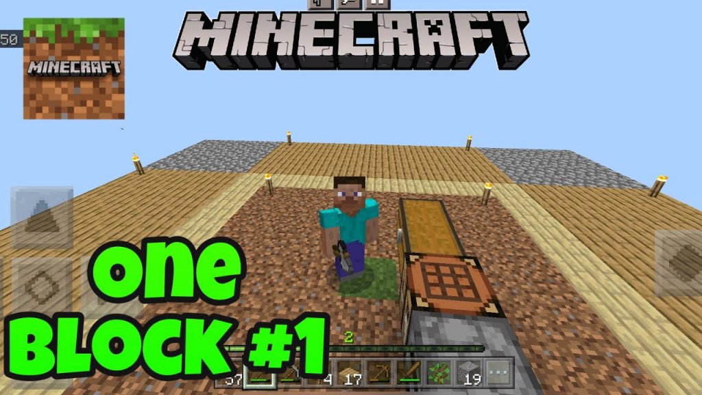 Minecraft PE - ONE BLOCK SKYBLOCK - Gameplay Part 1 (MCPE) TapPlayzz