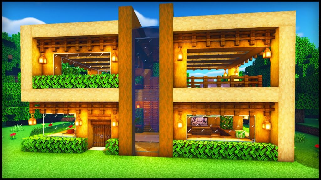 Build A Wooden House In Minecraft