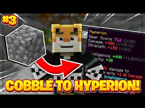 Mining from NOTHING to a Hyperion!! (Part 3) -- Hypixel Skyblock