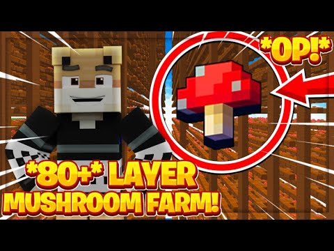 So I built an 80+ LAYER MUSHROOM FARM that covers my WHOLE ISLAND!! -- Hypixel Skyblock