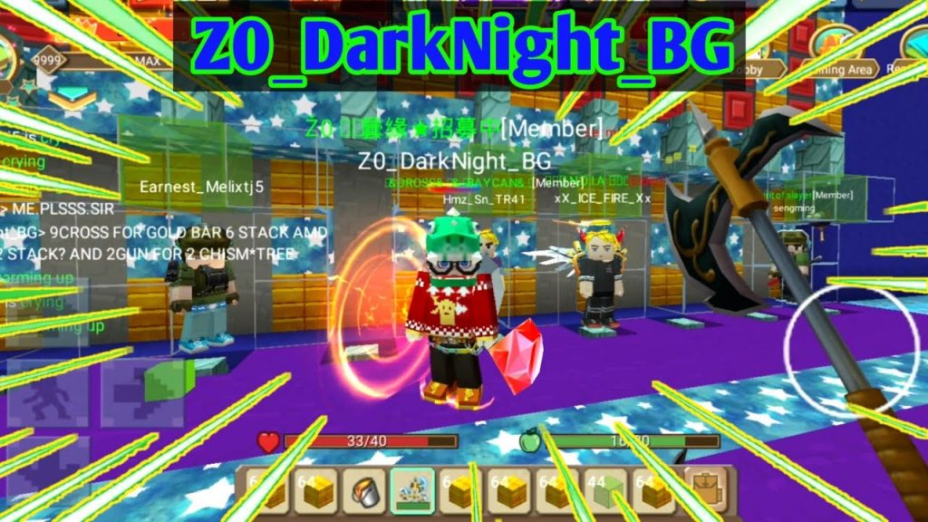Z0_DarkNight_BG Rich Chinese Player Want To Trade With Me Skyblock BlockmanGo Minecraft