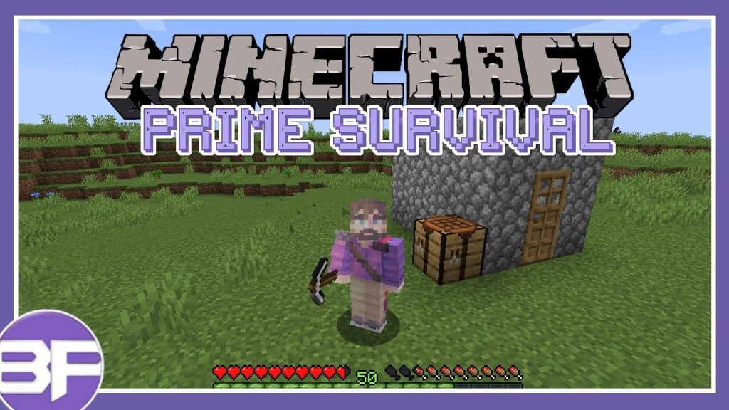 Day 1 in Minecraft - Prime Survival Ep.1