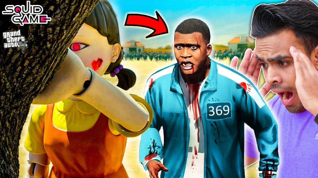 FRANKLIN And SHINCHAN Survivng SQUID GAME in GTA 5 | GTA 5 SQUID GAME