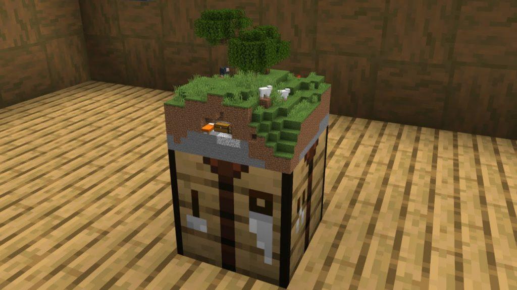 Shrinking a chunk to fit on a Crafting Table