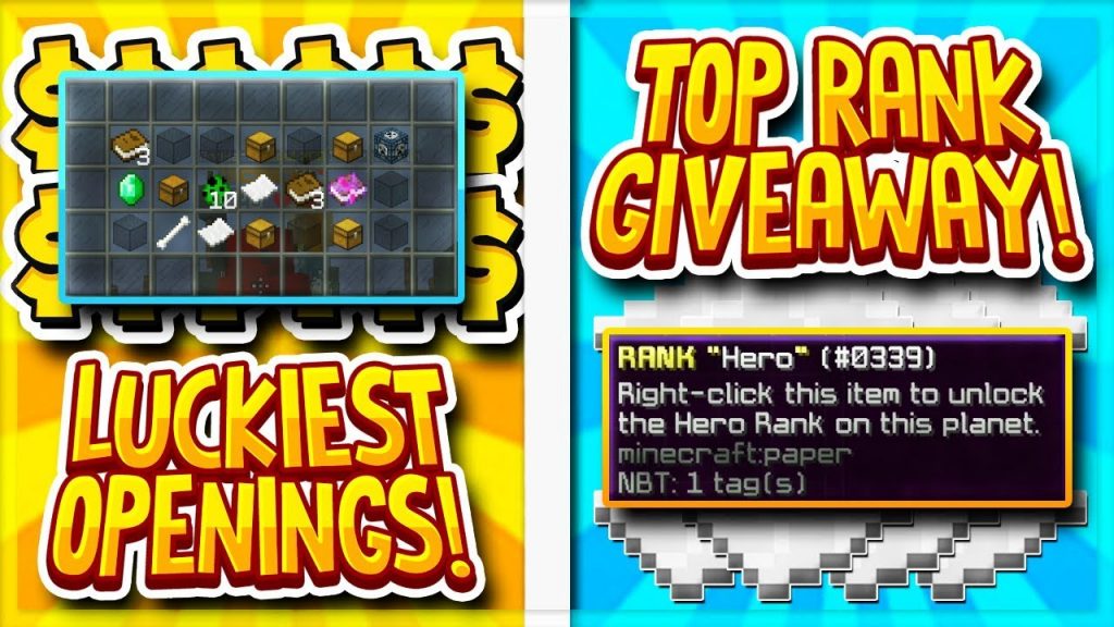 MY LUCK AT ITS FINEST + TOP RANK GIVEAWAY!! Minecraft FACTIONS #2 (CosmicPvP Dungeon Planet)