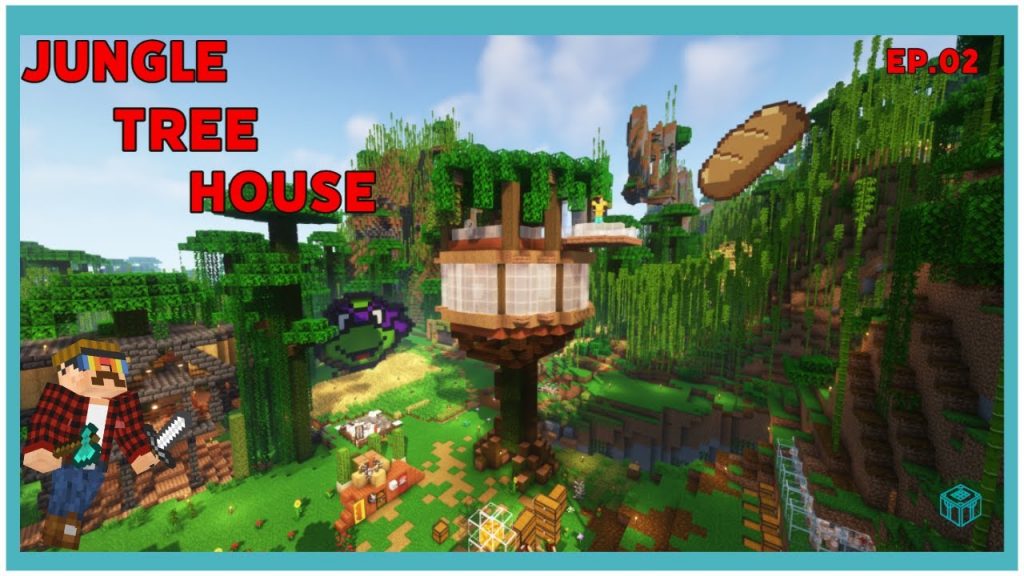 A Jungle Tree House | Minecraft 1.18 | Survival Verse SMP