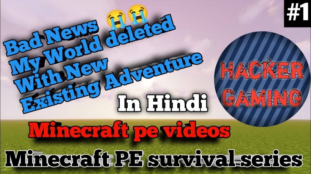[Hindi] Minecraft PE survival series #1|Minecraft survival series in hindi part1 @YesSmartyPie