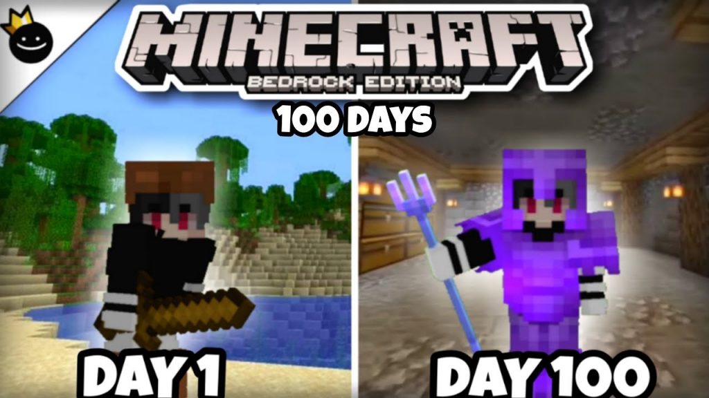 I Survived 100 Days In Minecraft Bedrock