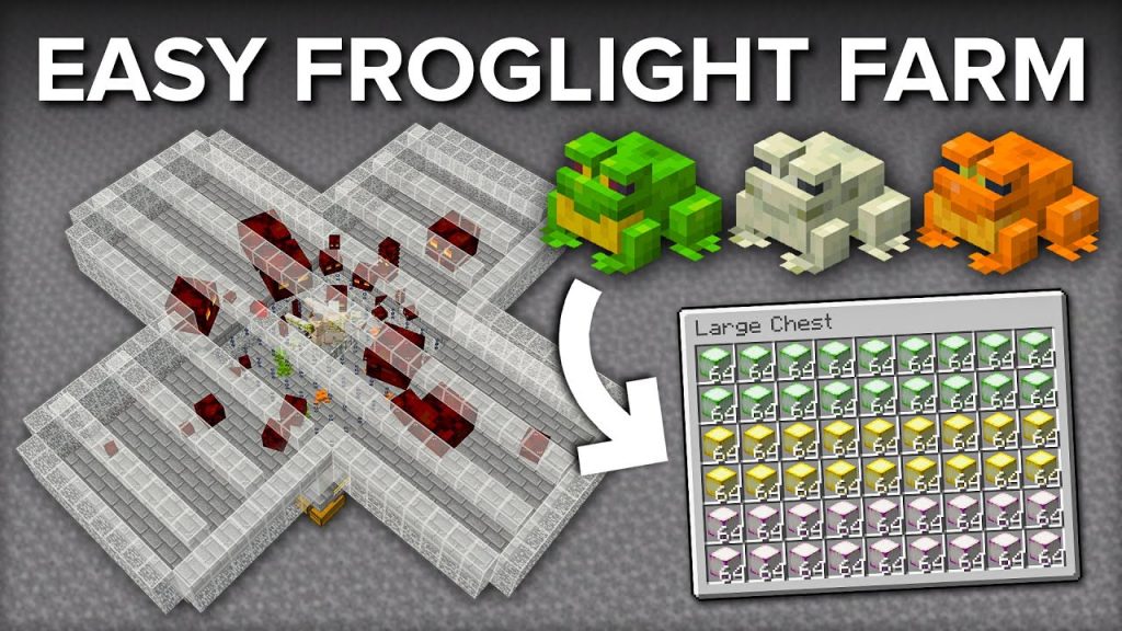 Minecraft All Colors Froglight Farm - 5000+ Per Hour