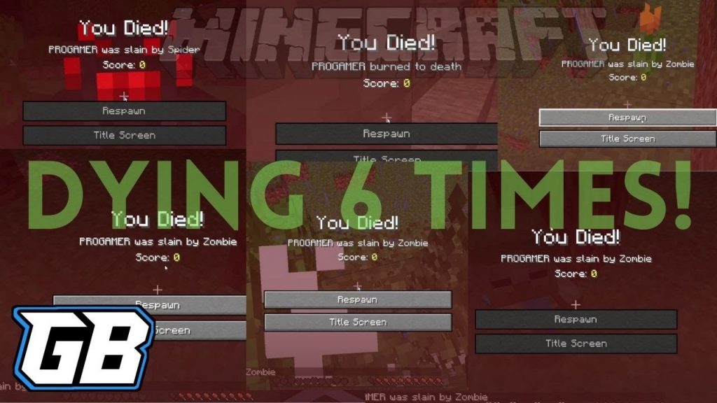 Minecraft Survival.....dying 6 times by zombie | A unlucky day.. | minecraft survival series |