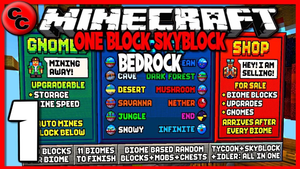 Minecraft: "  ONE BLOCK SKYBLOCK lets play ep1 LOOKS GOOD   "