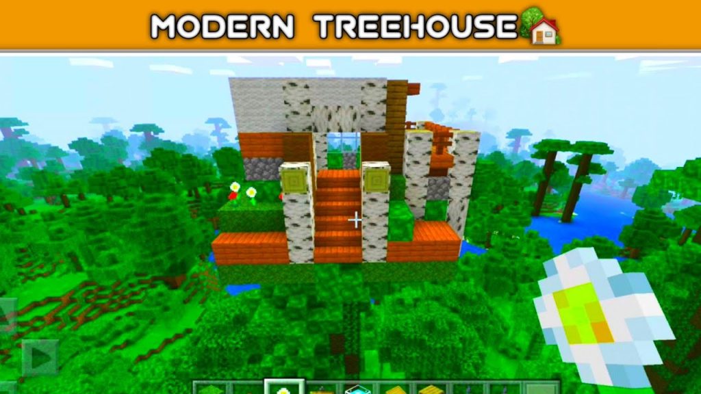 Modern TreeHouse OnMinecraft | How To Make TreeHouse In Minecraft | ZEET003