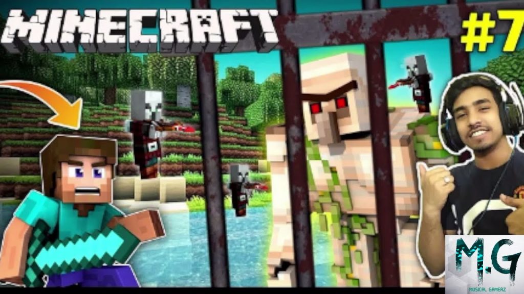 PILLAGERs ATTACKED ON MY VILLAGE CAN I SAVE MY VILLAGE | MINECRAFT SURVIVAL SERIES #7 Musical Gamerz