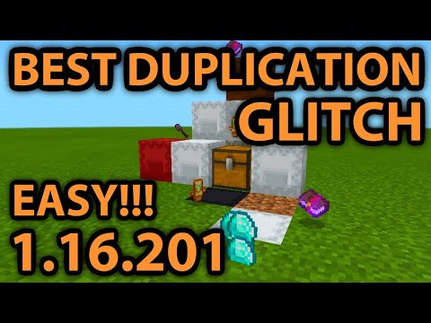 1.16.201 EASIEST AND OP DUPLICATION GLITCH IN MINECRAFT BEDROCK