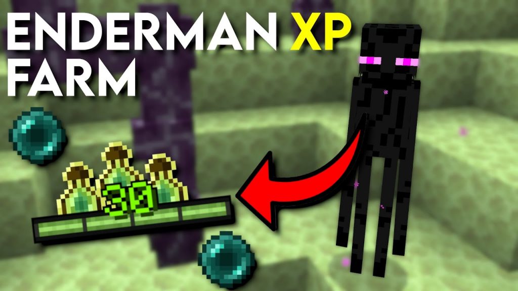 Best Enderman XP Farm Minecraft Bedrock 1.19!