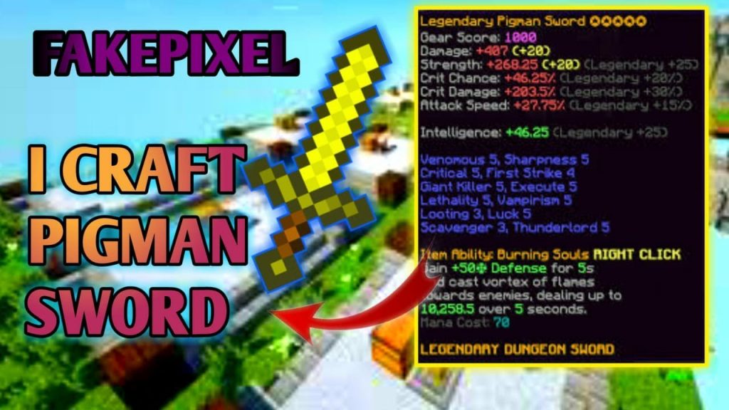 FAKEPIXEL - I am Craft Pigman Sword