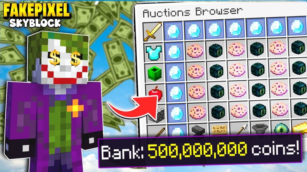 FAKEPIXEL SKYBLOCK | Starting New Business to Become BILLIONAIRE | Cracked Hypixel Skyblock