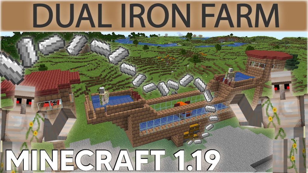 How to Build a Minecraft 1.19 Iron Farm with DOUBLE the Normal Rates!