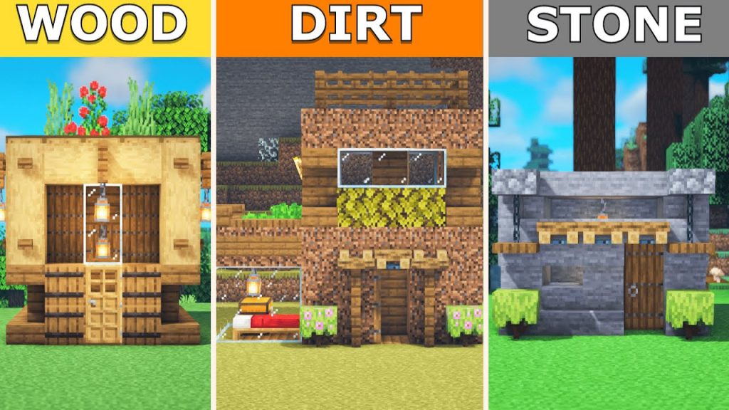 Minecraft: 3 EASY Build Starter Houses