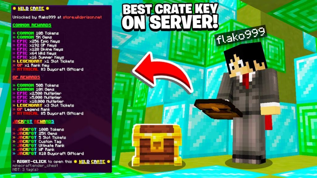 This is *BEST CRATE KEY* ever on all Minecraft Prison Servers! | Minecraft OP Prison | 1.8-1.19