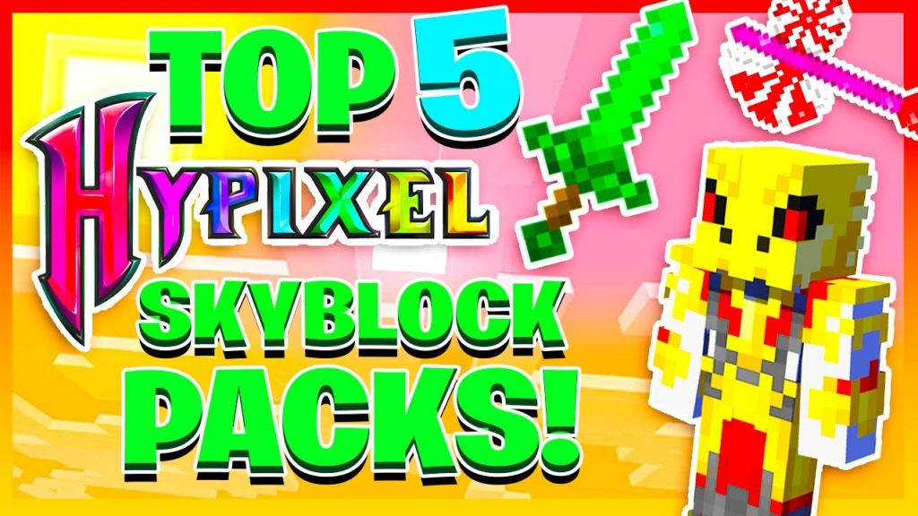 Top 5 HYPIXEL SKYBLOCK Texture Packs For Minecraft 1.16+ (BEST New Packs)