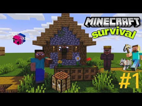 finally i found village in minecraft survival | minecraft survival episode 1|RAJ INDIAN GAMER