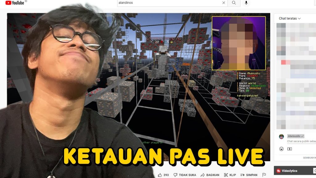 BANNED STREAMER YANG LIVE X-RAY di Server Minecraft Gue!