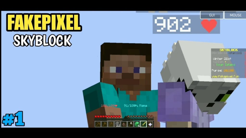 FAKEPIXEL SKYBLOCK GAME PLAY |Cracked Hypixel Server Game Play |Minecraft Hindi | #1