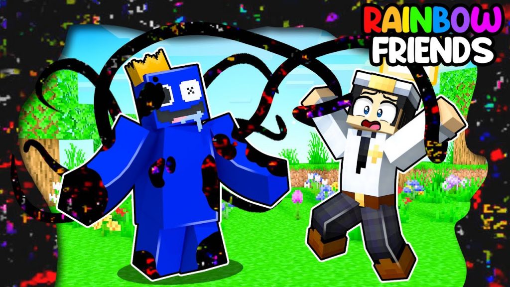 GLITCH BLUE in Roblox Rainbow Friends in Minecraft
