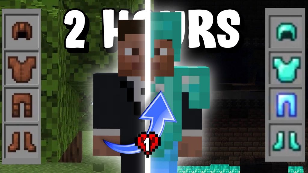 How Fast Can You Get Full Diamond Armor in Minecraft hardcore