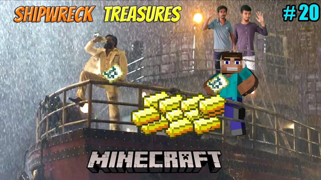 Hunting Buried Treasure, Taming Parrots, Visiting Zombie Village - Day 20 in Minecraft | Tamil