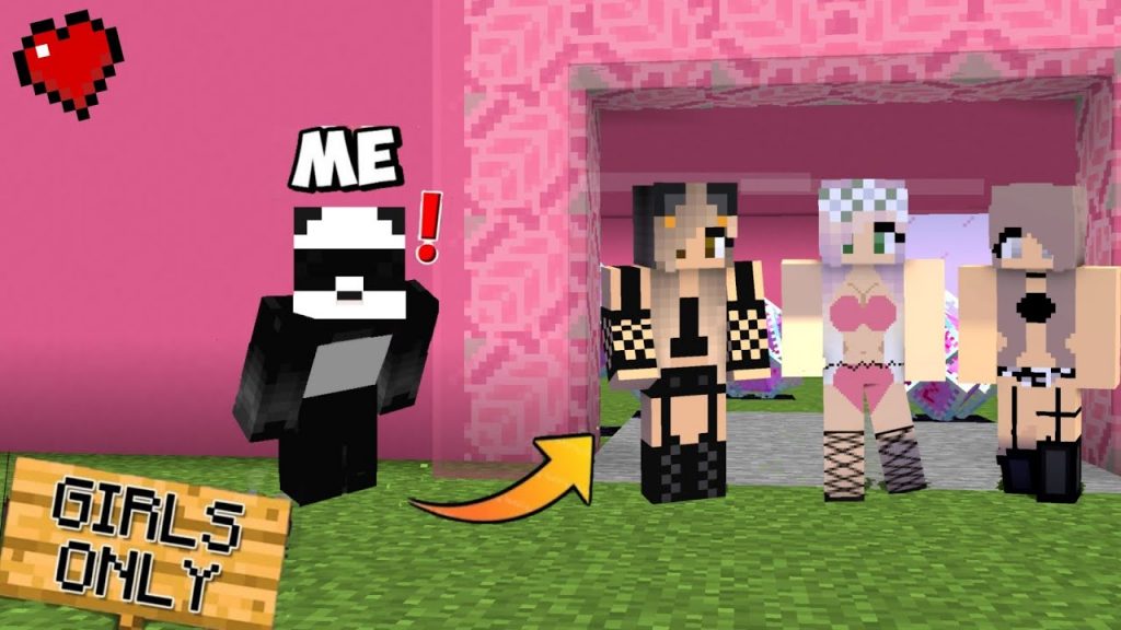 I Secretly Joined "GIRLS ONLY" Minecraft Server || Girls Only