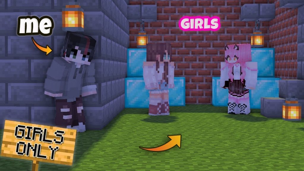 I Secretly Visited GIRLS ONLY Server in Minecraft ! | Girls Only Smp