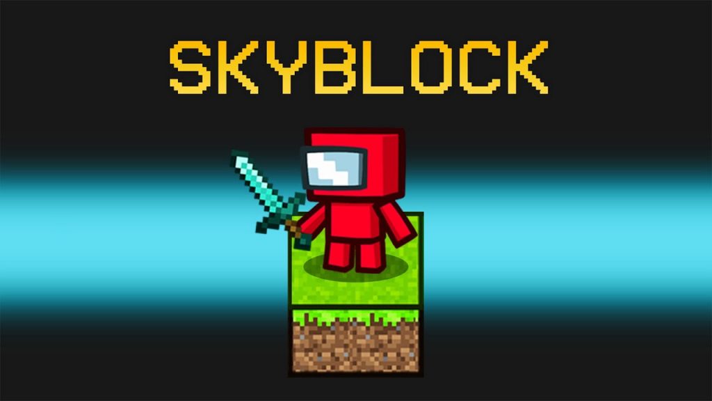 Minecraft Skyblock in Among Us