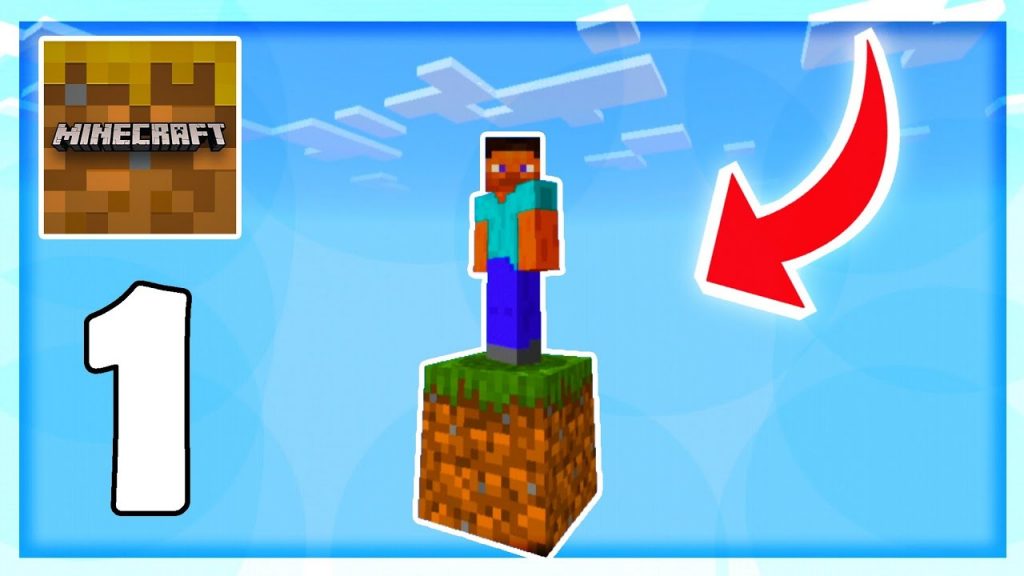 Minecraft TRIAL - ONE BLOCK SKYBLOCK - Gameplay Part 1 (MCPE)