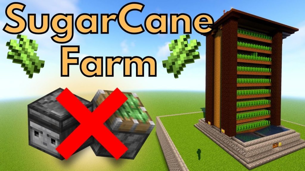 Minecraft Tutorial | Sugarcane Farm 1.18 | 1.19 | Bedrock Edition and Java | Fully Automatic