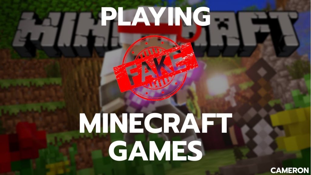 Playing FAKE Minecraft Games.. | *bad idea*