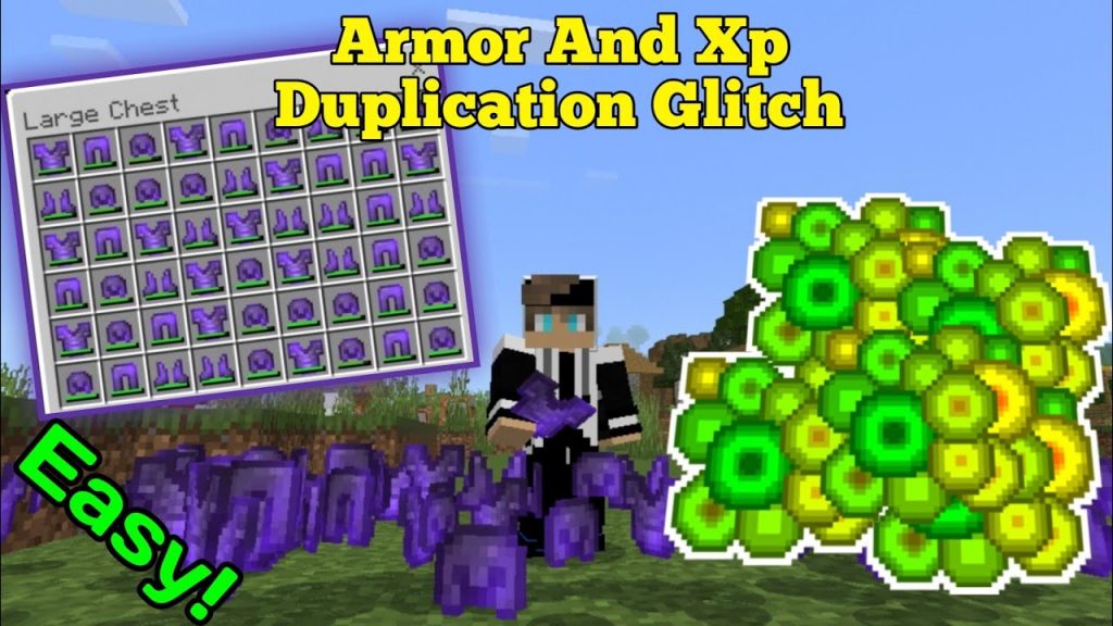 SIMPLE 1.17 ARMOR AND XP DUPLICATION GLITCH in Minecraft Bedrock