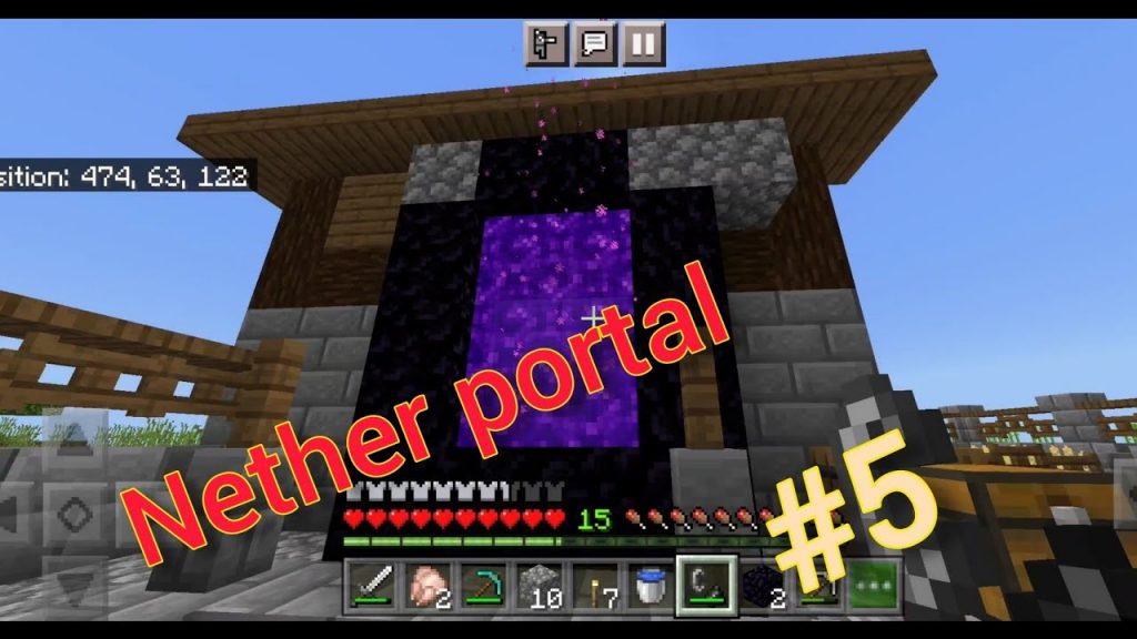 i have made nether portal in Minecraft/Minecraft survival series episode 5