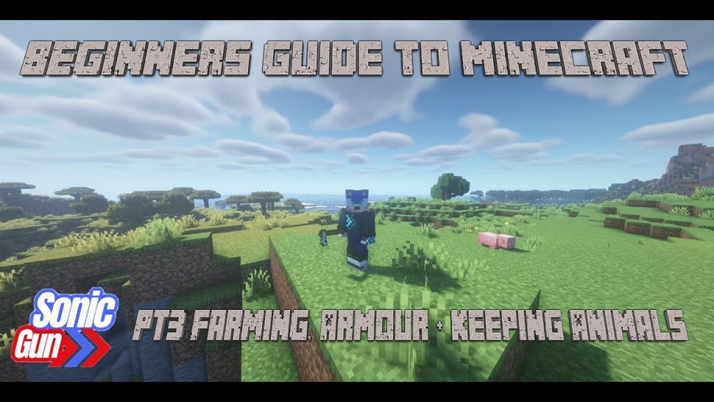 Beginners Guide To Minecraft Survival  - Part 3 Farming, Armour & Keeping Animals