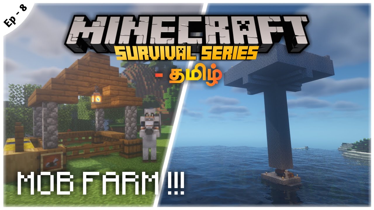 Building Horse Stable And Mob Farm | Minecraft Survival Series (Tamil) | Episode 08 |