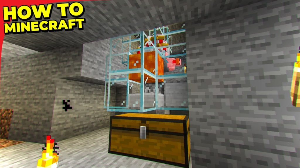 Fast Auto Chicken Farm - How To Minecraft S2E8