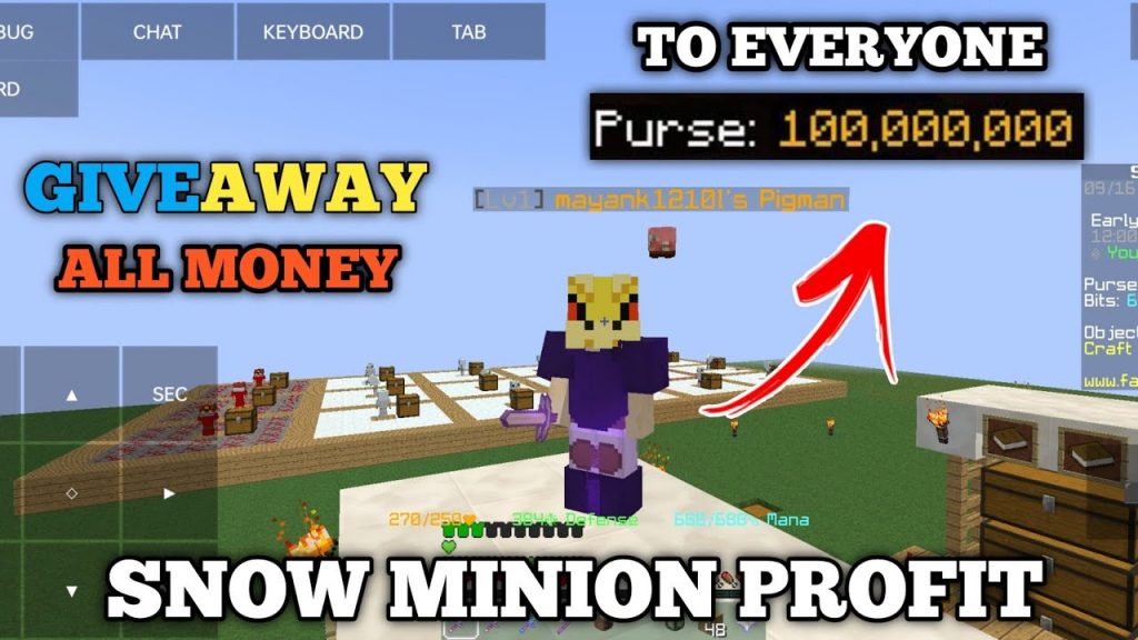 HOW MUCH PROFIT IN ONEDAY WITH SNOW MINION (2M/DAY) | FAKEPIXEL SKYBLOCK
