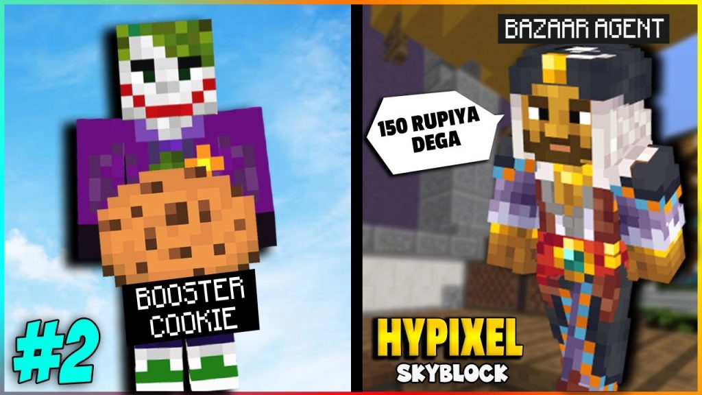 HYPIXEL SKYBLOCK | I GOT BOOSTER COOKIE FOR FREE AND UNLOCKED BAZAAR | Minecraft Hindi | #2