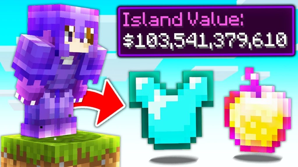 How I Made The BEST ISLAND on One Block Minecraft Skyblock...