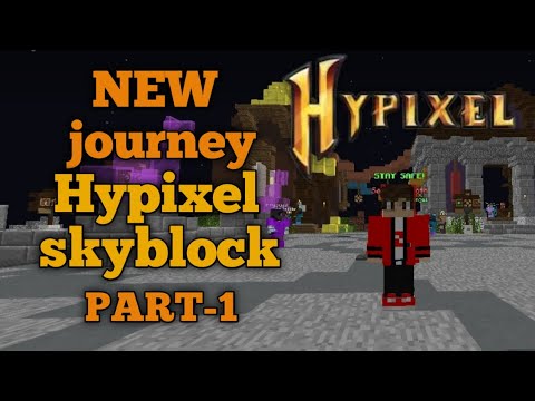 Hypixel skyblock | Starting new journey| Minecraft Hindi #1
